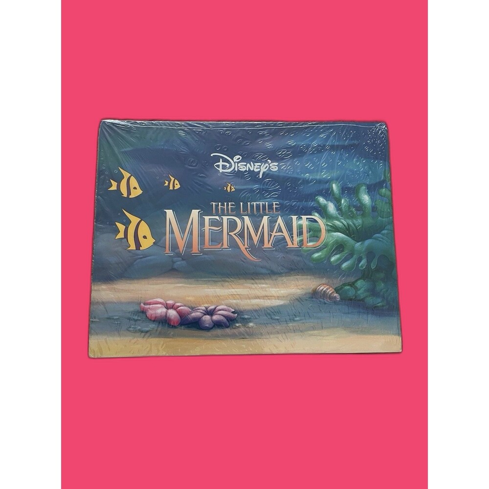 Vintage The Little Mermaid Lithograph Portfolio 4 Prints Disney Store Sealed 90s